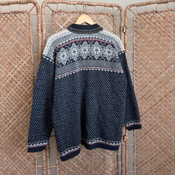 Vintage Fair Isle Clasp Front Cardigan - S - Picture 2 of 3